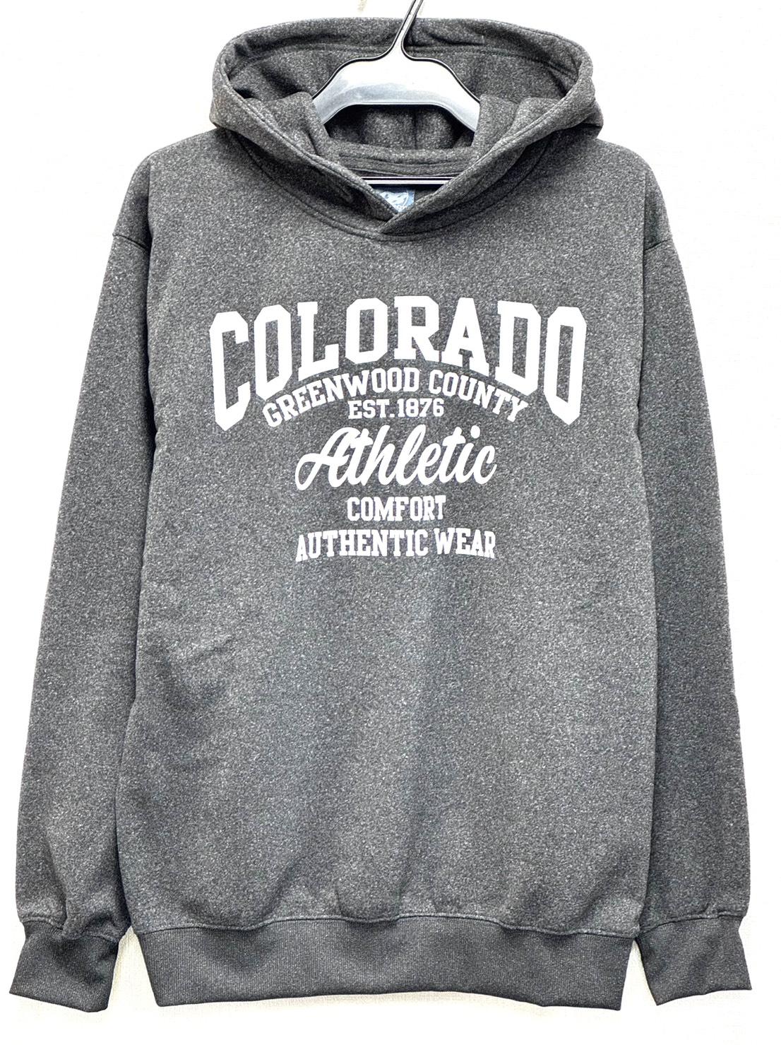 裏起毛プリントパーカー