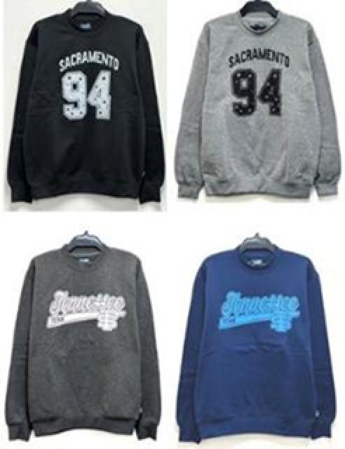 裏起毛プリントトレーナー