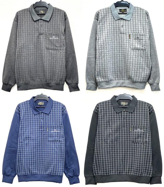 裏起毛ポロトレーナー