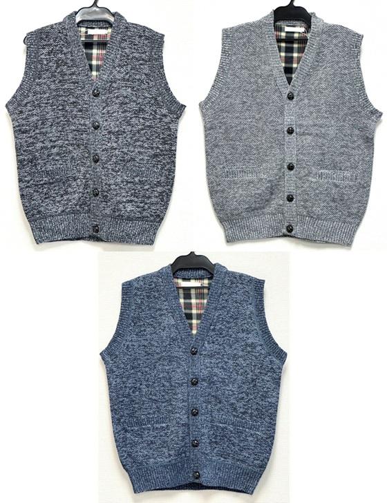 7G ボンディング裏フリース前開ベスト-9