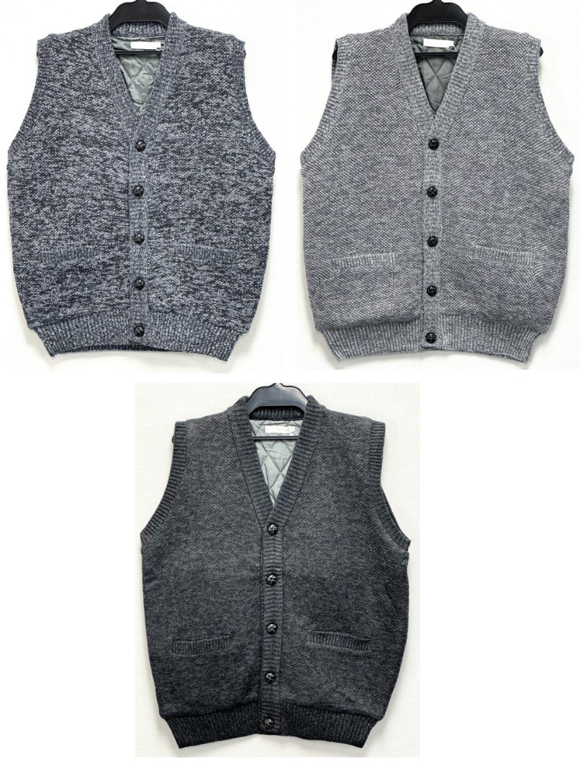 7G ボンディング裏キルト前開ベスト-9