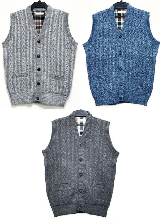 7G ボンディング裏フリース前開ベスト-9