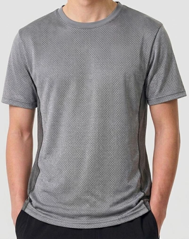 アイレットメッシュ脇切替Ｔシャツ