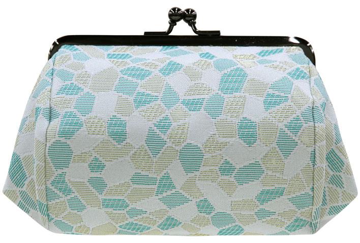 西陣　京織物がま口　甲羅