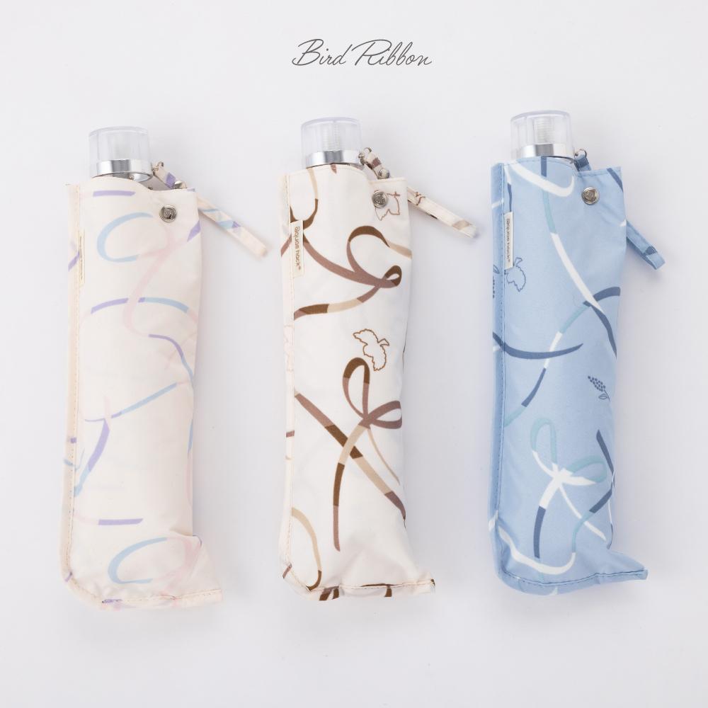 超撥水バードリボン柄折傘