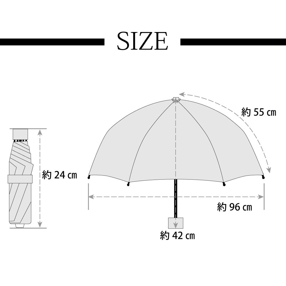 超撥水バードリボン柄折傘