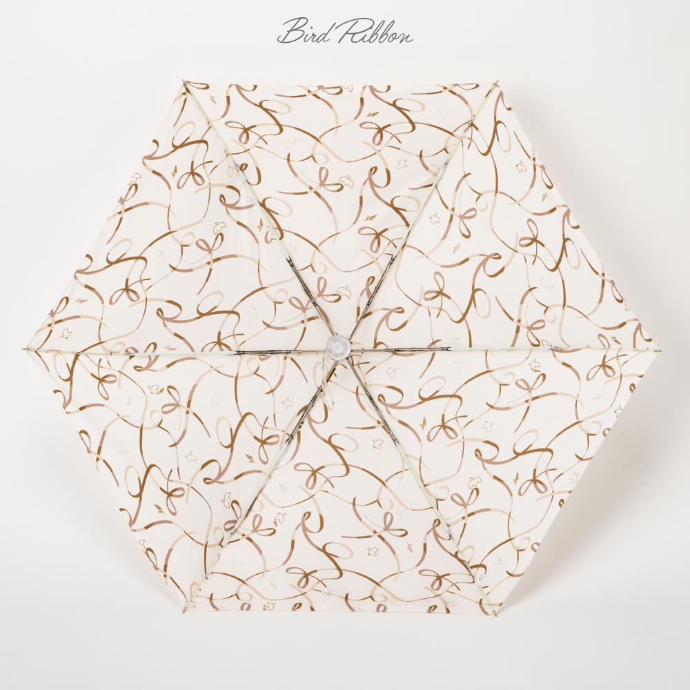超撥水バードリボン柄折傘