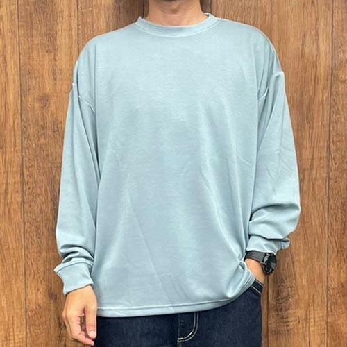 ソフトダンボール 配色 ステッチ ロンT 長袖 Tシャツ