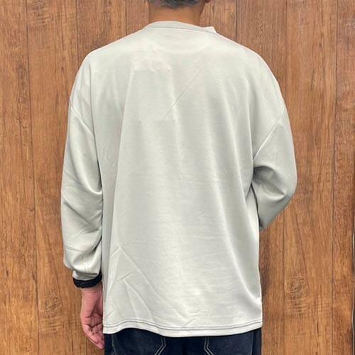 ソフトダンボール 配色 ステッチ ロンT 長袖 Tシャツ