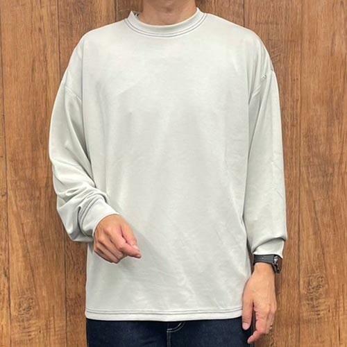 ソフトダンボール 配色 ステッチ ロンT 長袖 Tシャツ