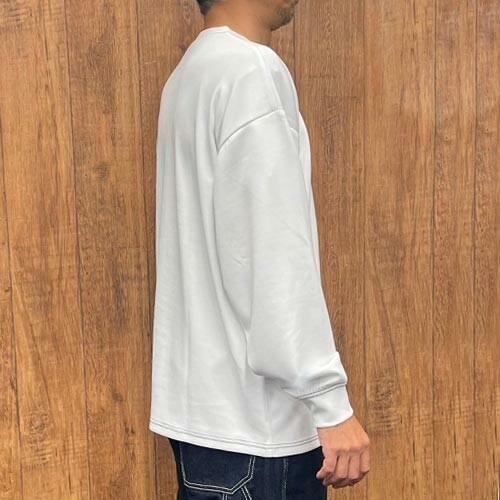 ソフトダンボール 配色 ステッチ ロンT 長袖 Tシャツ