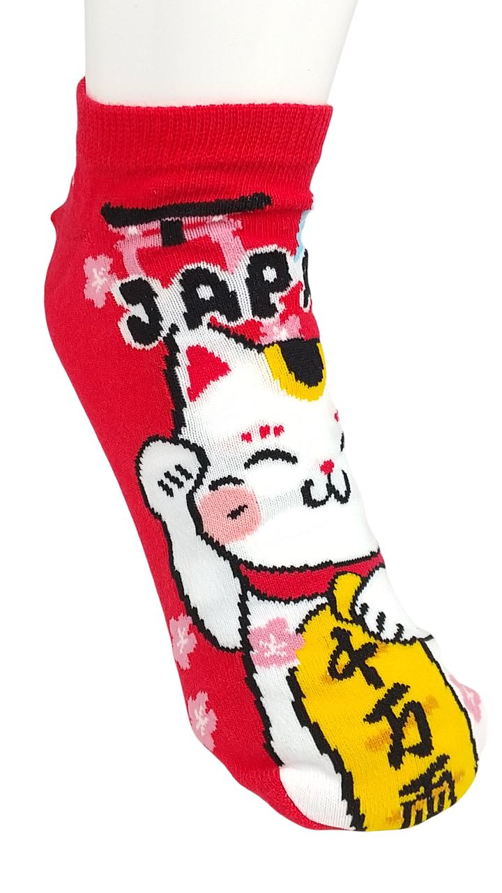 お土産おもしろソックス招き猫