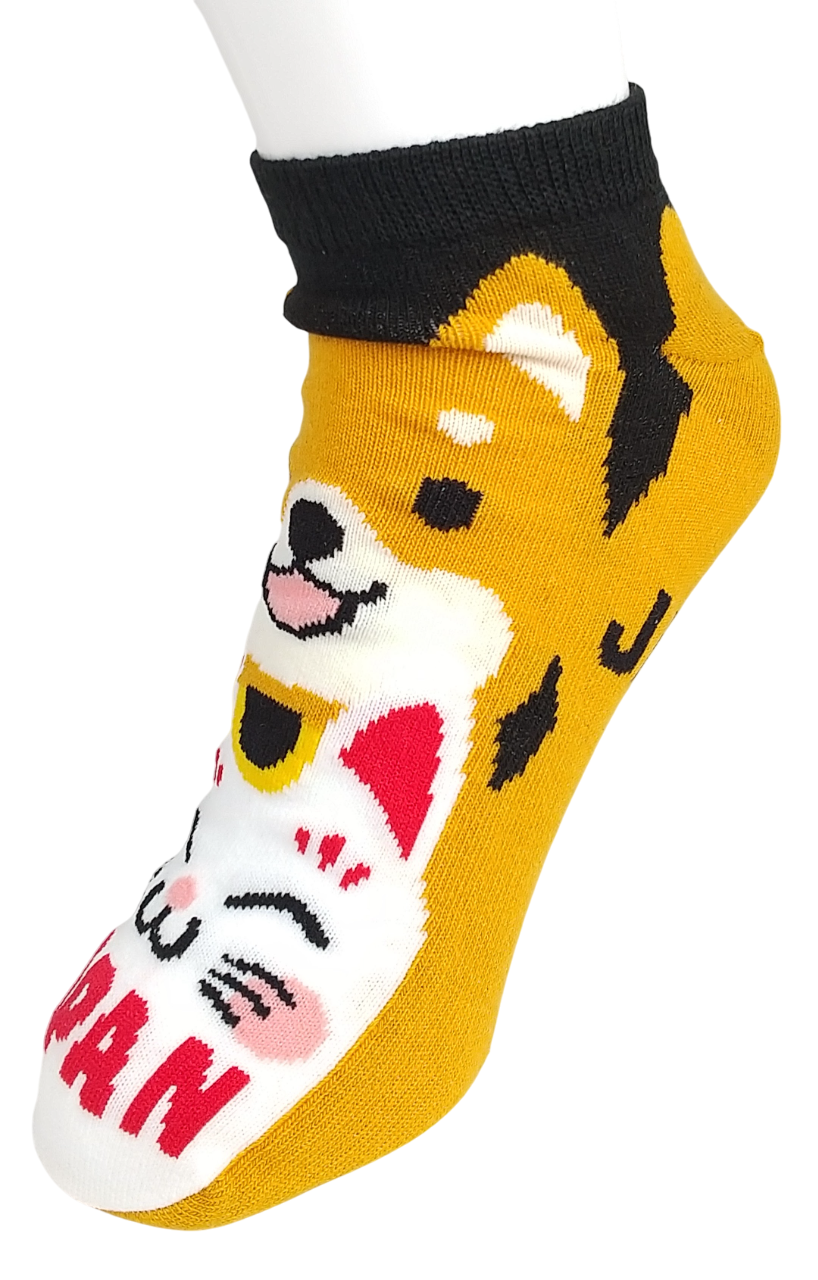お土産おもしろソックス柴と招き猫