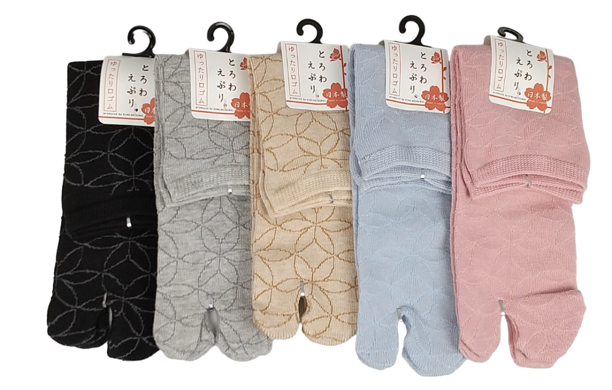 【日本製足袋ソックス】　和柄スパイラル
