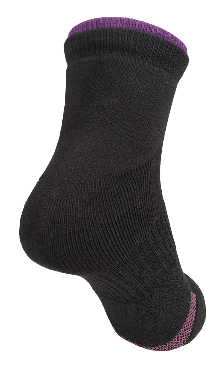 フィットネススニーカー　足底パイル　土踏まずサポート　部分メッシュゴム口タケノコ