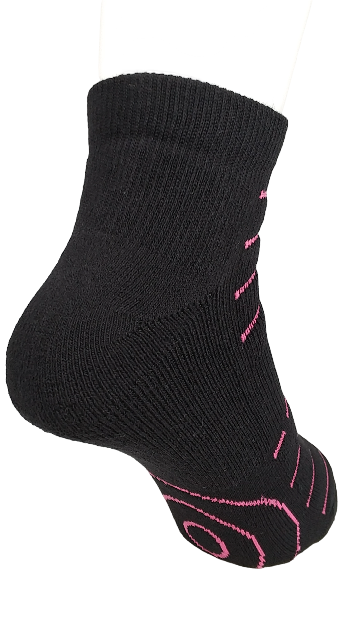 フィットネススニーカー　部分パイル　母趾球クッションサポート付き