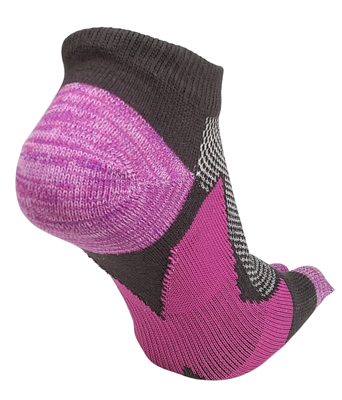 フィットネス5本指　かかとつま先引き揃えサポートメッシュ　スニーカー丈