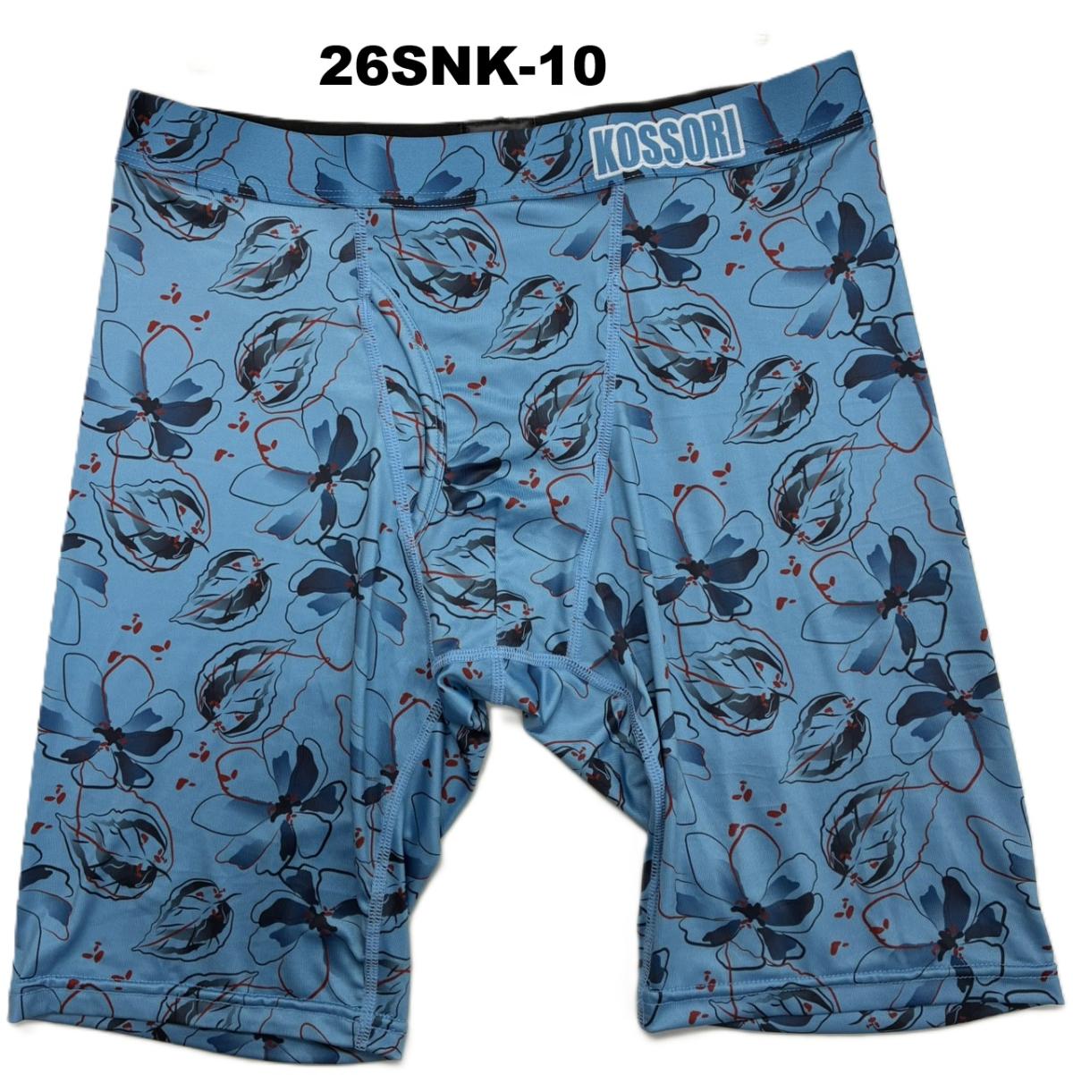 KOSSORI WEARロングボクサーブリーフプリントゴム