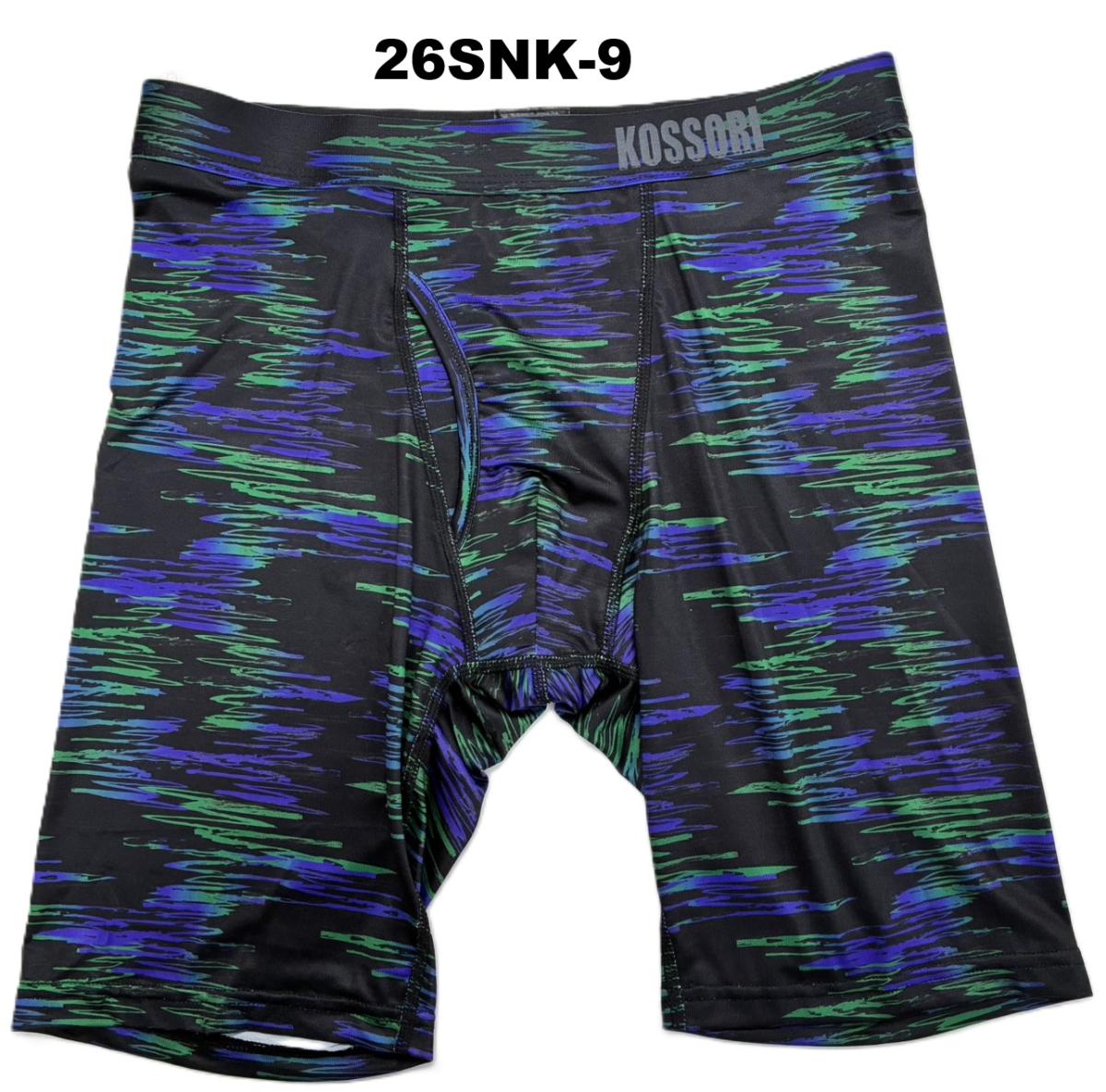 KOSSORI WEARロングボクサーブリーフプリントゴム