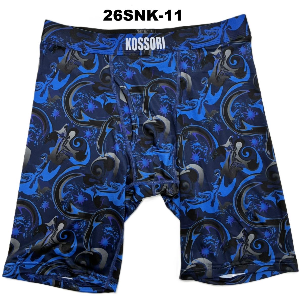 KOSSORI WEARロングボクサーブリーフプリントゴム