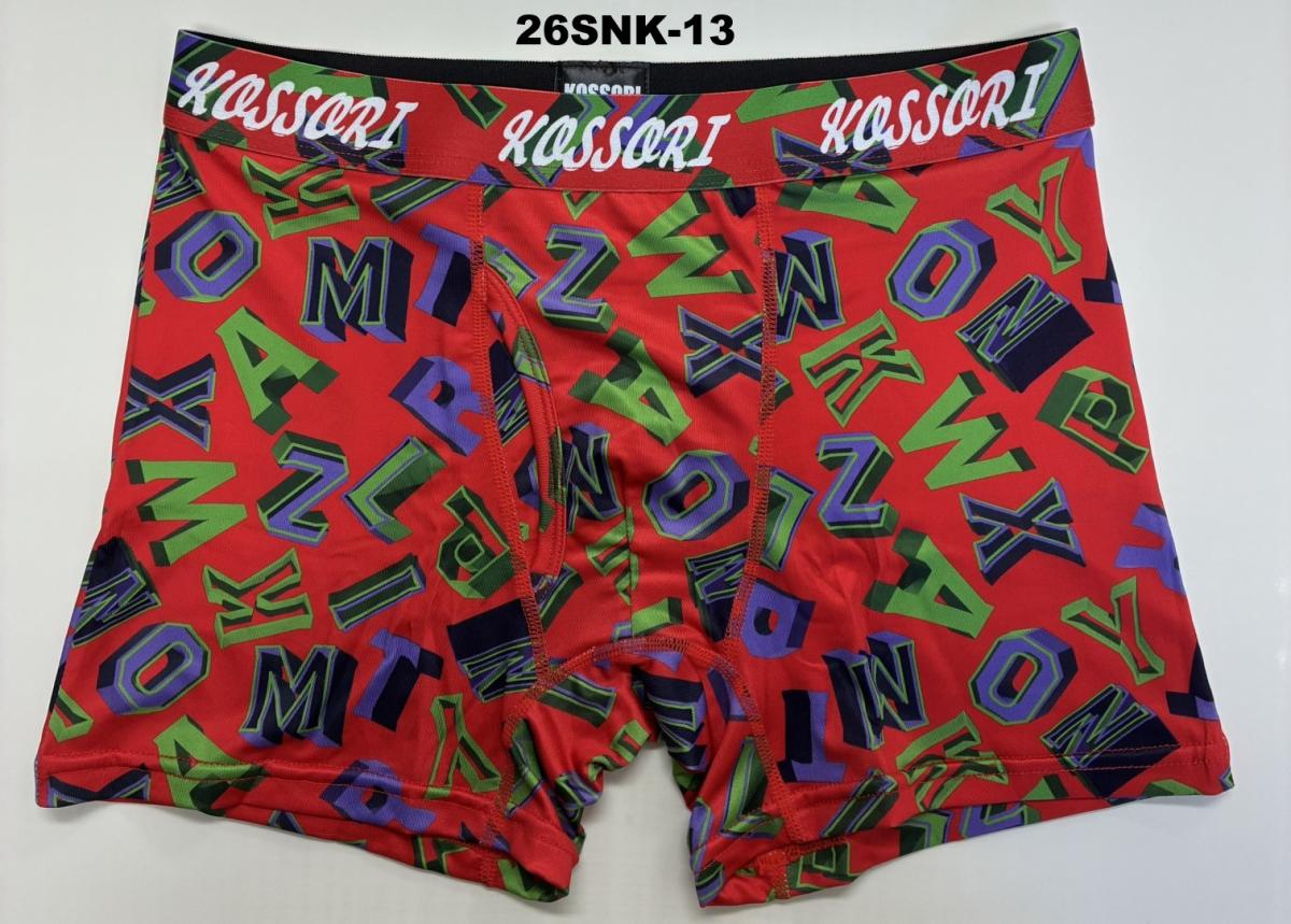 KOSSORI WEARボクサーブリーフプリントゴム