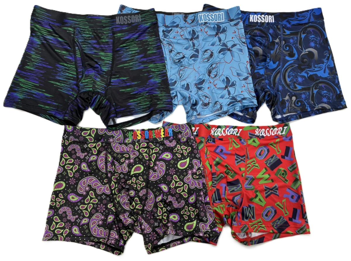 KOSSORI WEARボクサーブリーフプリントゴム