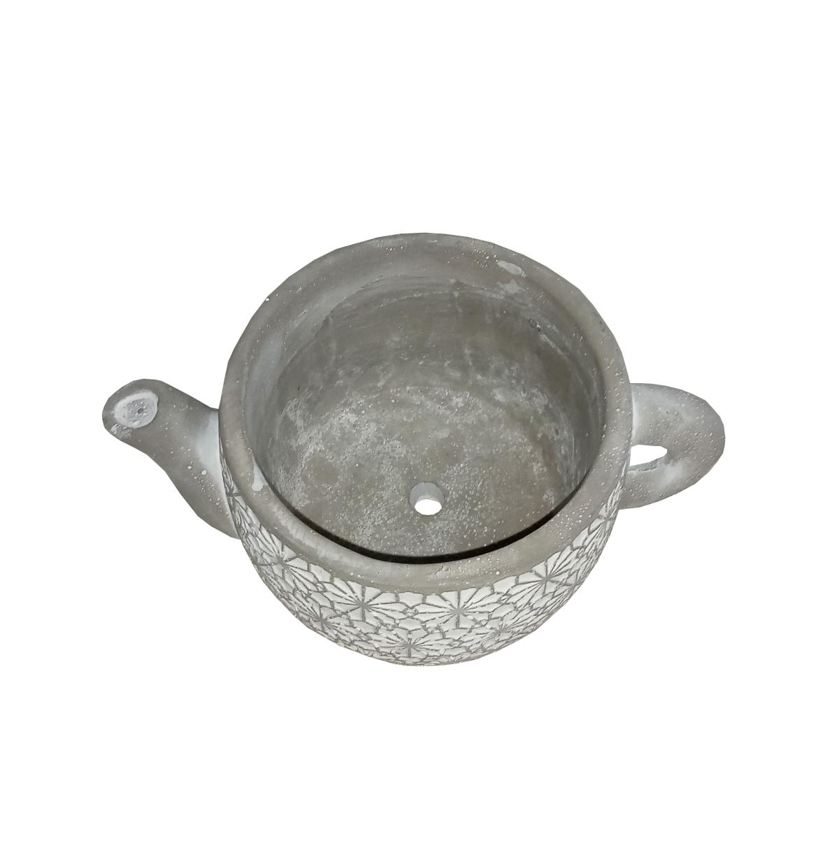 ティーポットモチーフのガーデンポット　タッスティーポットM