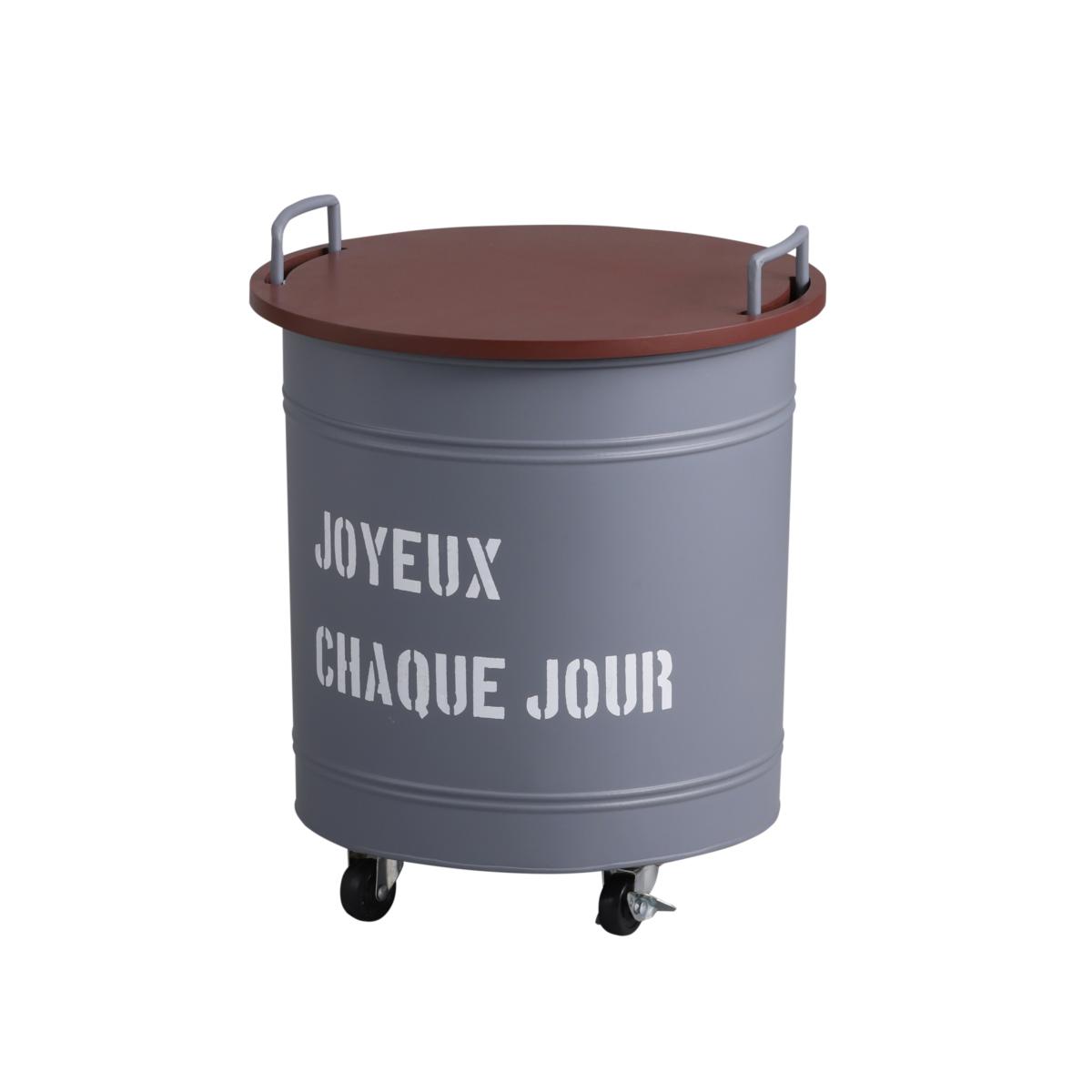 天板がＭＤＦの収納カート　シャクーラウンドカート