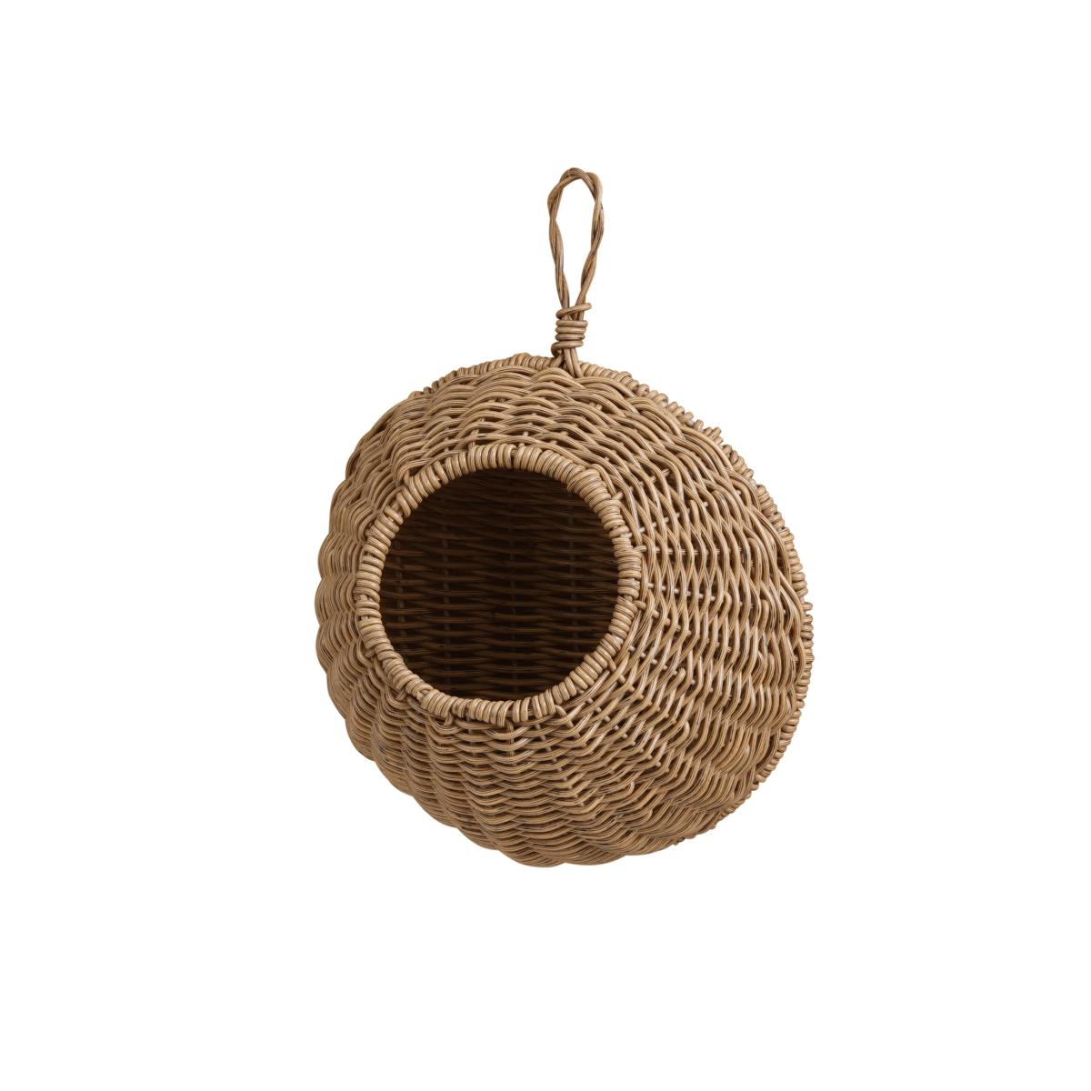 壁面装飾　ＰＰラタン素材のウォールポケット　　ラメアラウンドウォールポケットＬ　