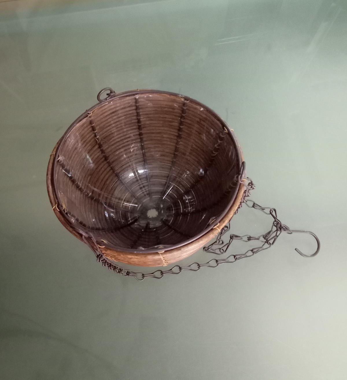 ＰＰラタン素材のハンギングバスケット　ラメアハンギングバスケットＰＰラタン　