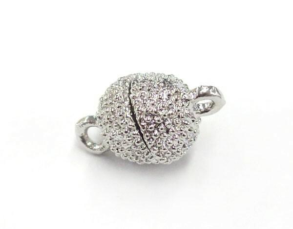 ジュエリーケース用品ネックレスなどの留め具　ネックレスクラスプ　　デコボコタイプ