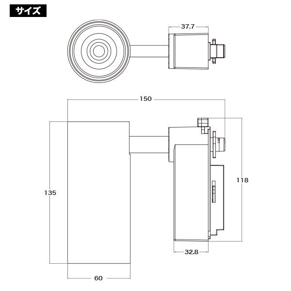 高輝度124W　LEDダクトレールスポットライト　ブラック本体　昼光色電球色