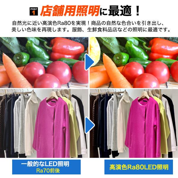 高輝度124W　LEDダクトレールスポットライト　ブラック本体　昼光色電球色