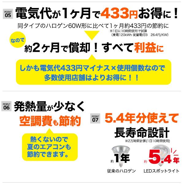 配線ダクトレール用スポットライト　口金E11 6WのLED電球付き