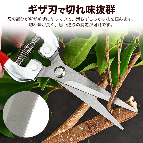 軽量ギザ刃で切れ味抜群　芽切ばさみ