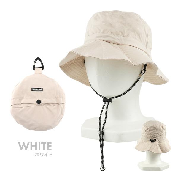 収納袋一体型で軽量コンパクト　折りたたみ式 日焼け防止帽子 UPF50