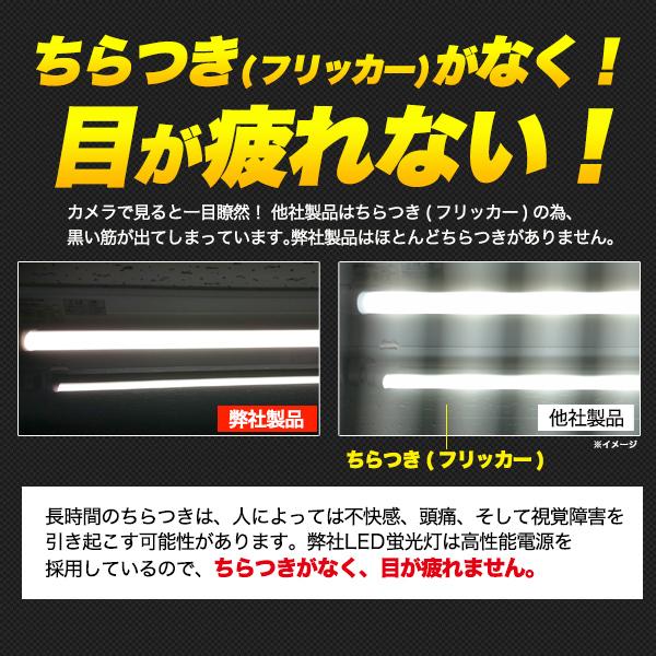 高天井照明への設置に最適40W形25WLED蛍光灯　全光束 4000lm 120cmタイプ