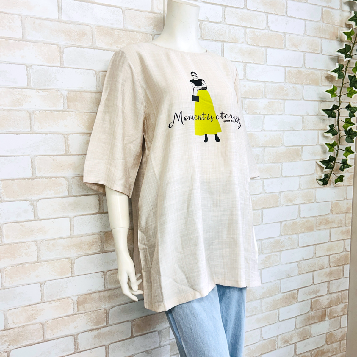 さらさら涼しいプリント柄チュニック