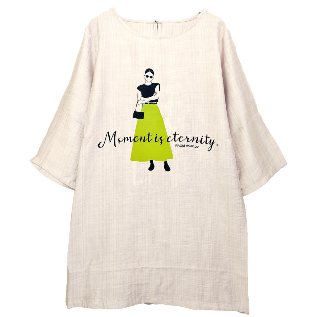 さらさら涼しいプリント柄チュニック