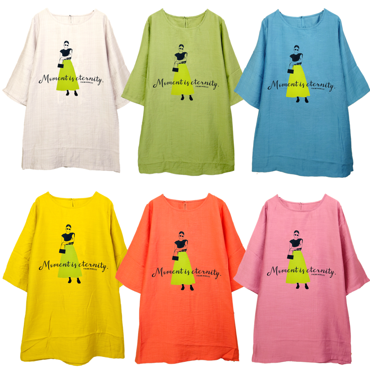 さらさら涼しいプリント柄チュニック