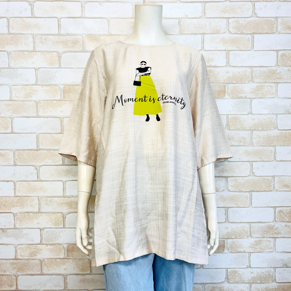 さらさら涼しいプリント柄チュニック