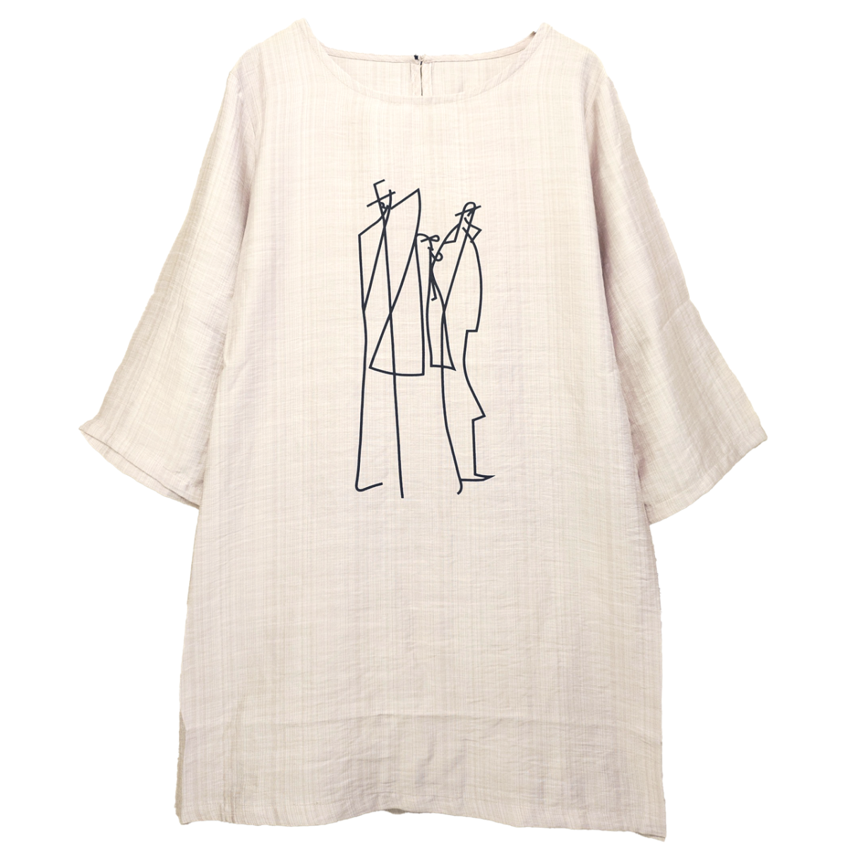 さらさら涼しいプリント柄チュニック