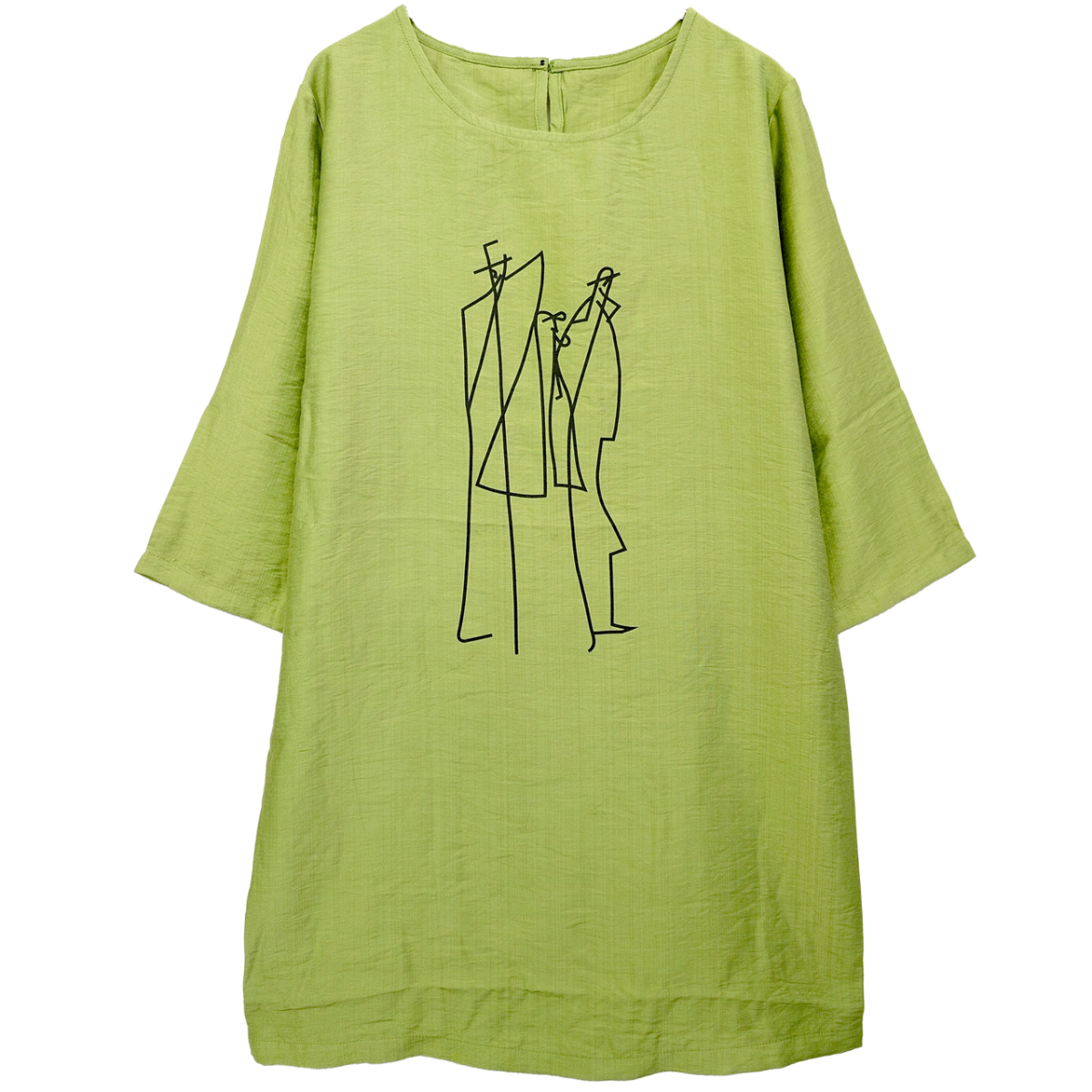 さらさら涼しいプリント柄チュニック