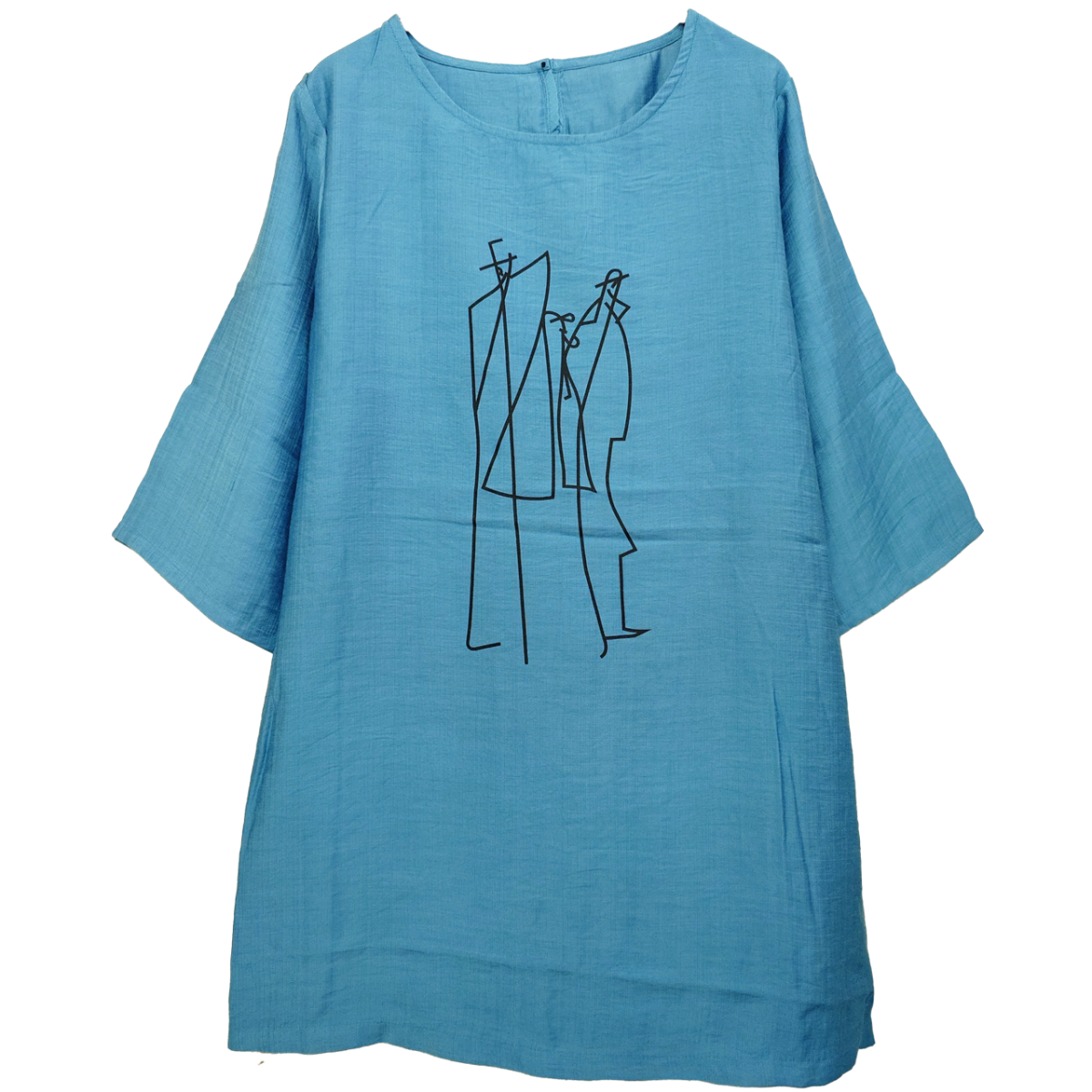 さらさら涼しいプリント柄チュニック