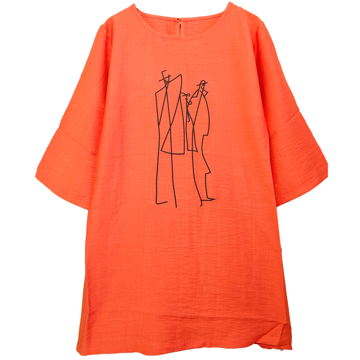 さらさら涼しいプリント柄チュニック