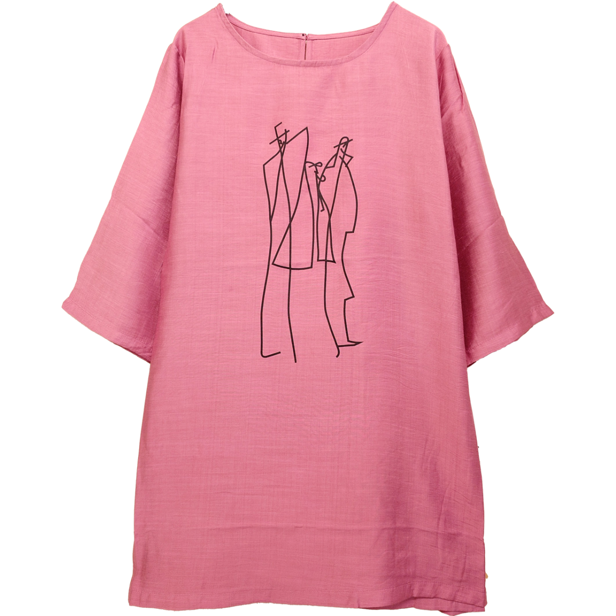 さらさら涼しいプリント柄チュニック