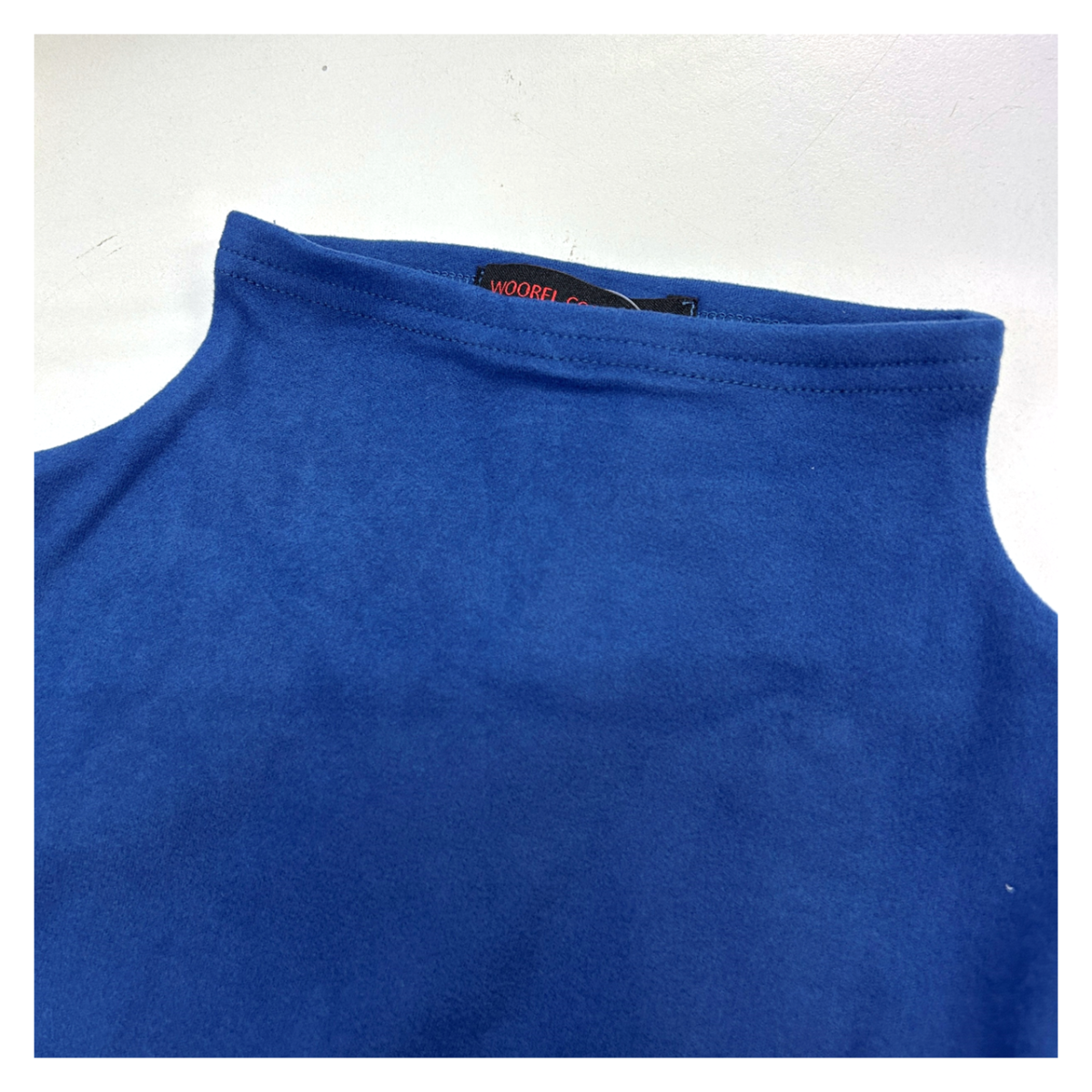 ネックレス付き　ピーチ起毛　ボトルネック　カットソー