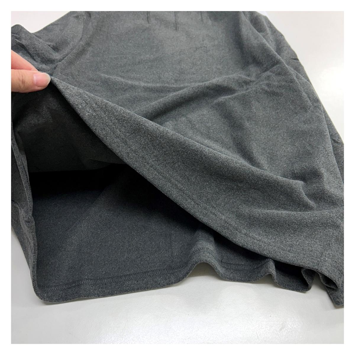 ピーチ起毛　3本タック　ボトルネック　カットソー