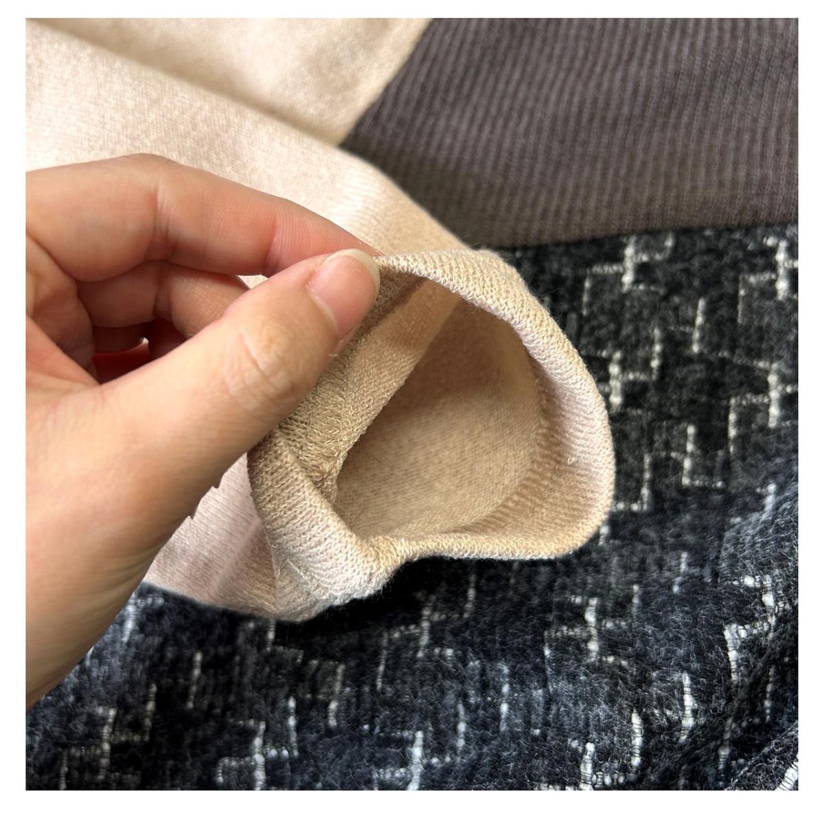 3Lお買い得4枚アソートレース切替え　タートルネック　ゆったりチュニック