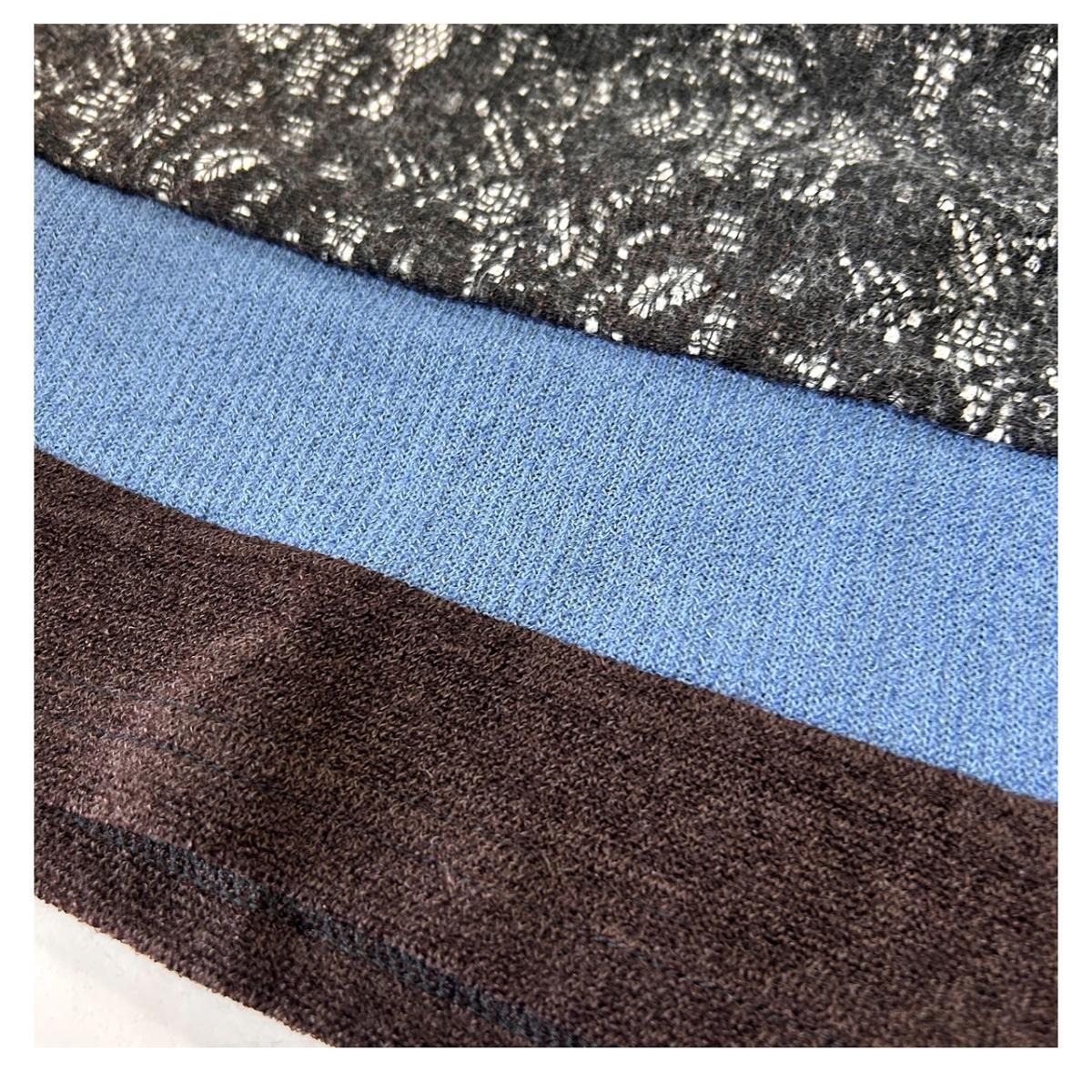 3Lお買い得4枚アソートレース切替え　タートルネック　ゆったりチュニック